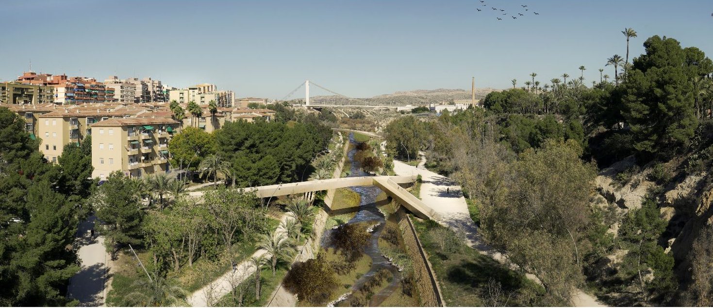 Projecte de renaturalització del Riu Vinalopó al seu pas pel nucli urbà d'Elx.
