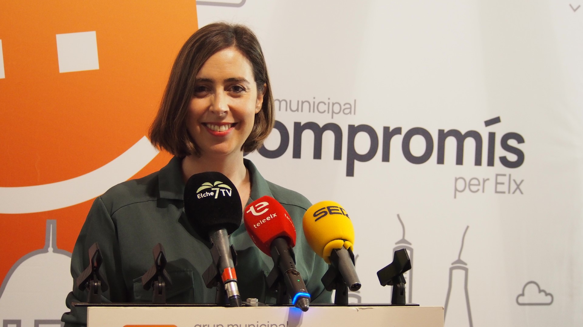 La portaveu del Grup Municipal de Compromís per Elx, Esther Díez.