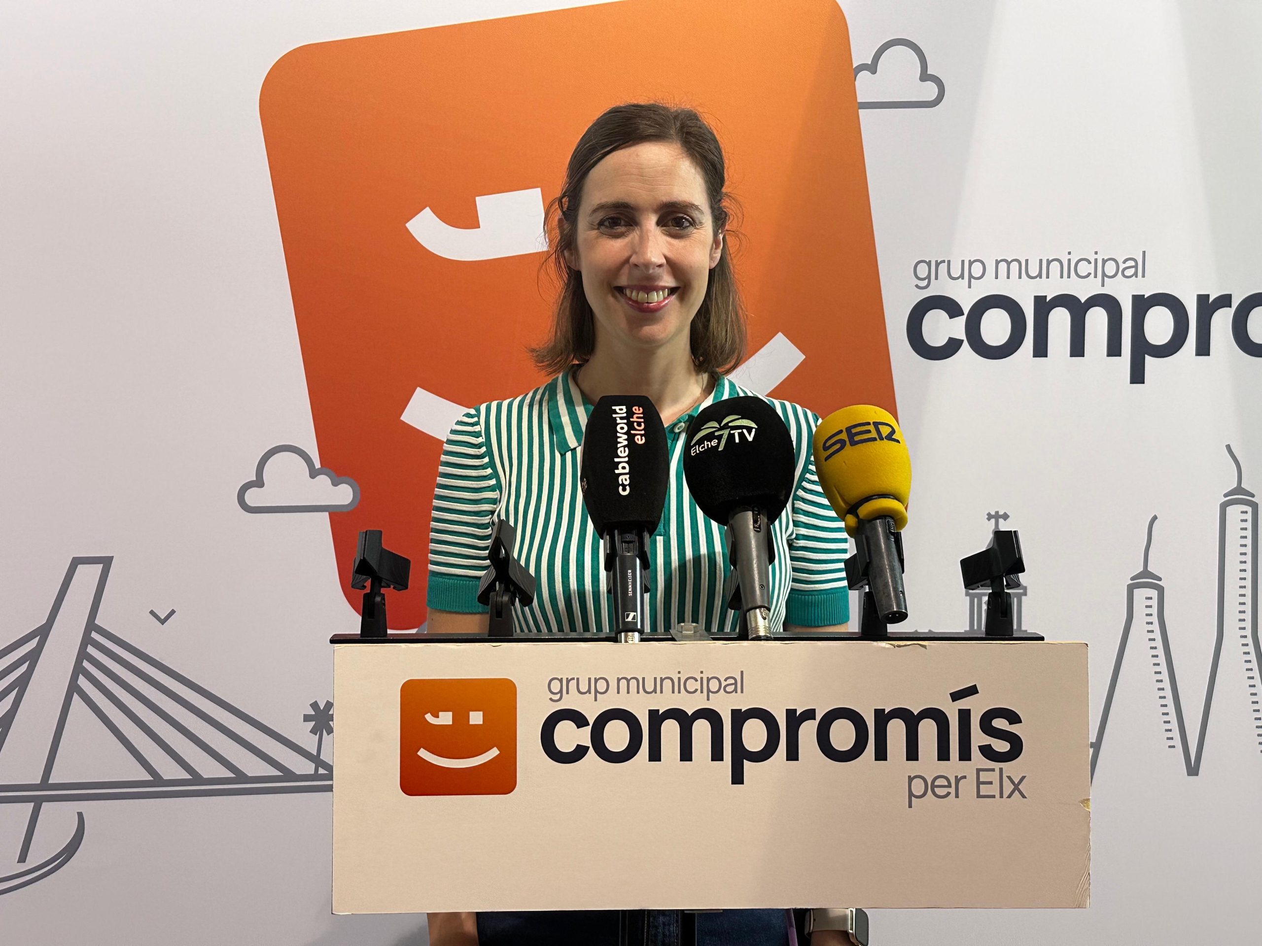 La  portaveu del grup municipal Compromís, Esther Díez.