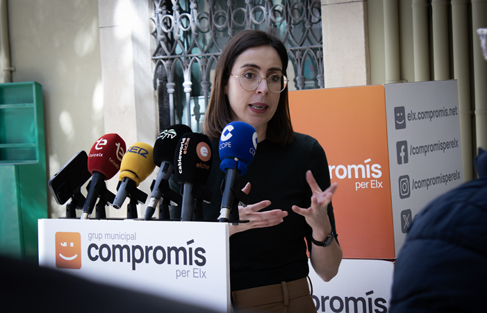 La portaveu del grup municipal Compromís, Esther Díez.