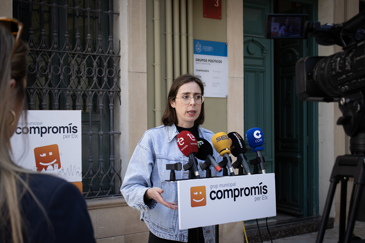 La portaveu del grup municipal Compromís, Esther Díez.